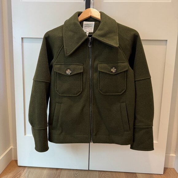 AVEC LES FILLES Women's Relaxed Zip Front Jacket Sz Small - Picture 2 of 8